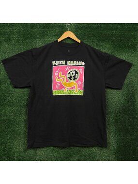 Keith Haring Clock Face Man N.Y.C. Fresh Festival T-Shirt Size Large
